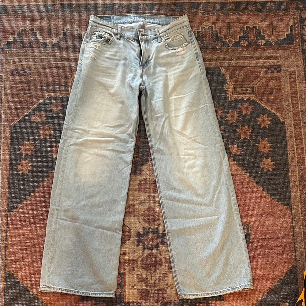 American Eagle Outfitters Light Blue Flare Jeans